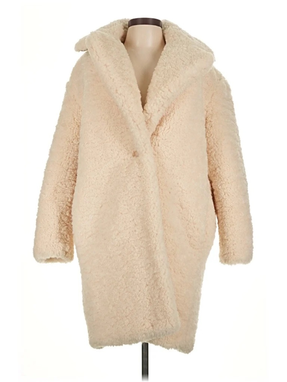 Banana Republic Teddy Coat Women’s Small Cream Sherpa Faux Fur oversized
